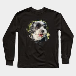 Shih Tzu watercolor Long Sleeve T-Shirt